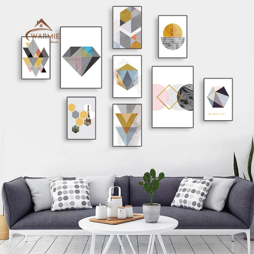 Bộ Tranh Treo Tường Trang Trí Nội Thất Hiện Đại - Ảnh 4