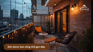 Đèn decor ban công nhỏ gọn đẹp