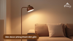 Đèn decor phòng khách đơn giản