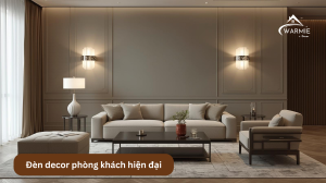 Đèn decor phòng khách hiện đại