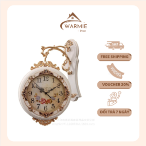 Đồng Hồ Treo Tường Hai Mặt Trang Trí Phòng Khách