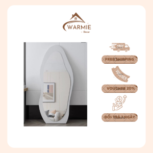 Gương Toàn Thân Hình Hạt Đậu Ốp Gỗ MDF